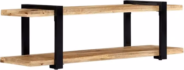Mobile Porta TV-Mobile per TV-Credenza TV 130x40x40 cm in Legno Massello di Mango