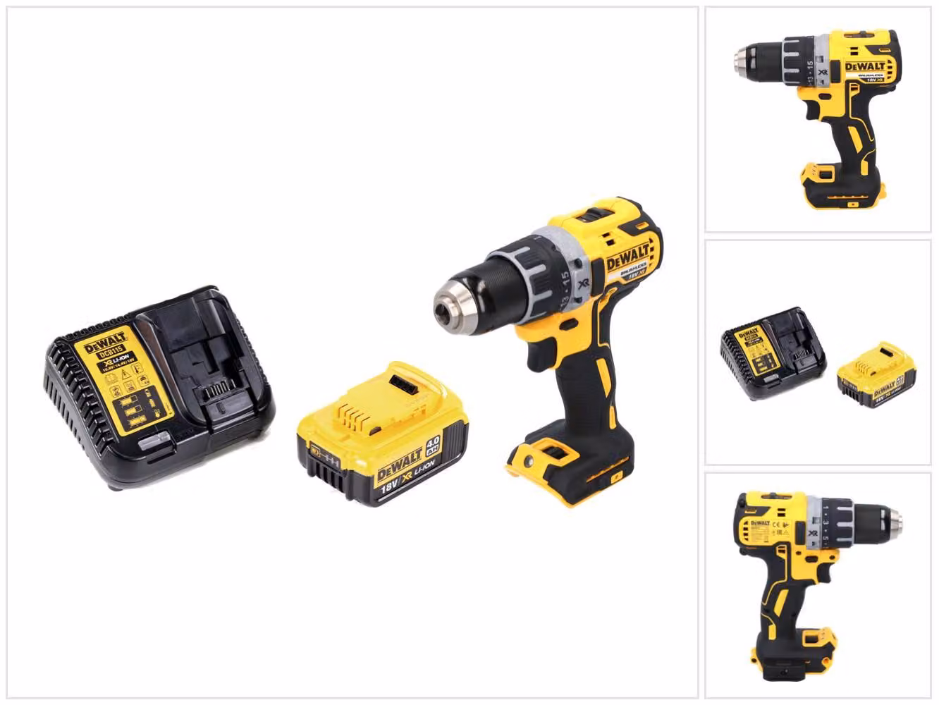 Trapano avvitatore a batteria DeWalt DCD 791 M1 18 V 70 Nm Brushless + 1x batteria 4,0 Ah + caricabatteria