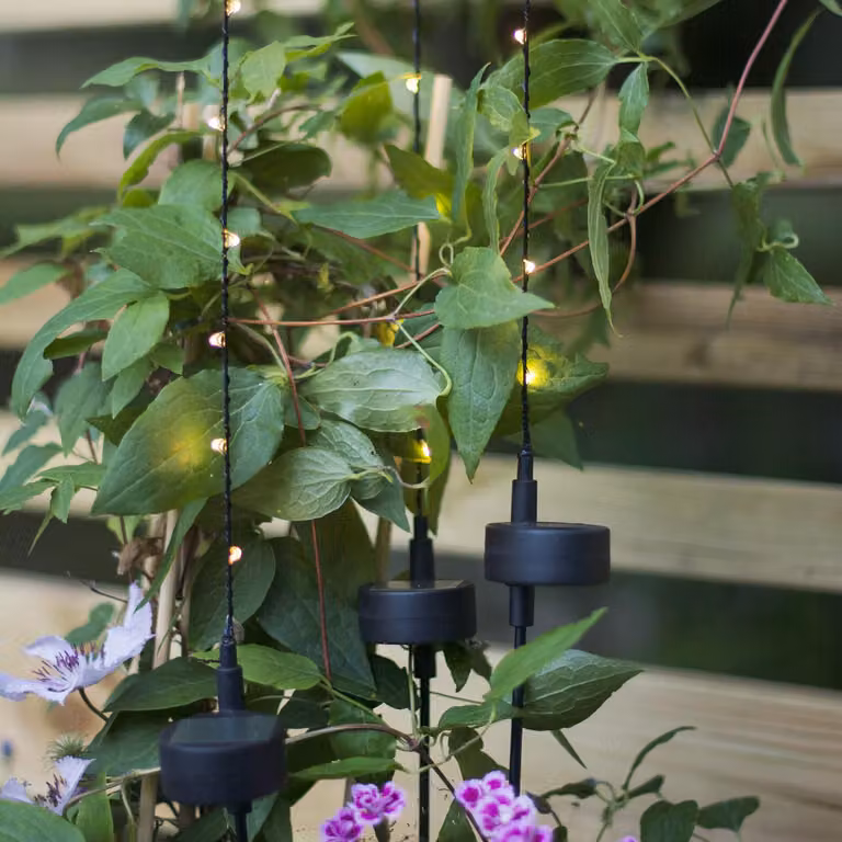 Set di 3 decorazioni solari da giardino a led Flexy