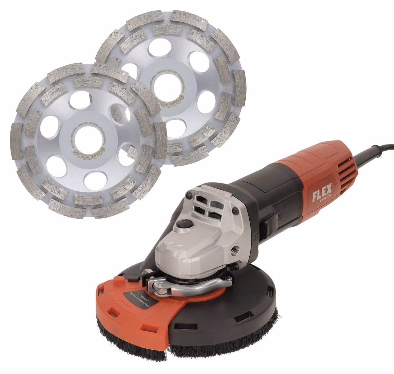 Set levigatrice per calcestruzzo FLEX - Smerigliatrice angolare Flex + 2x mola diamantata standard