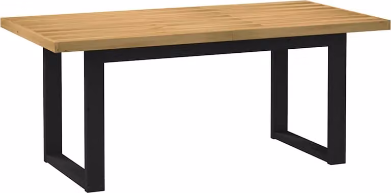 Tavolo Pranzo NOAIN Gambe a Forma U 180x90x75 cm Legno Massello