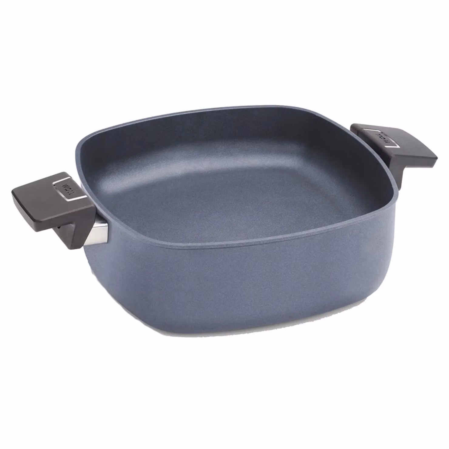 Casseruola quadrata in alluminio fuso antiaderente per induzione, con due manici con coperchio, Diamond Lite, 24x24cm