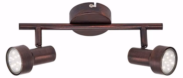 Faretto LED da soffitto, 27,5 cm, 6 W, rame, Briloner Leuchten