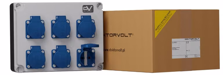 Distributore di corrente 6x230V FRED Mennekes Doktorvolt