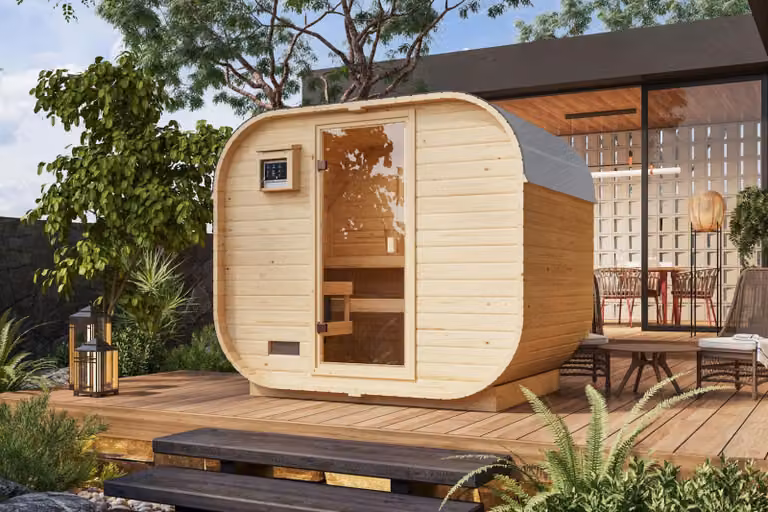 Fasssauna Quadro 1 Plus: senza forno. Sauna: senza forno