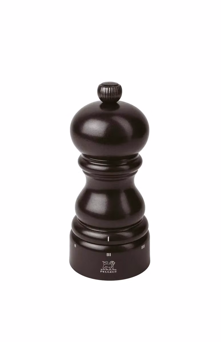 Macina sale in legno nero, H 12cm