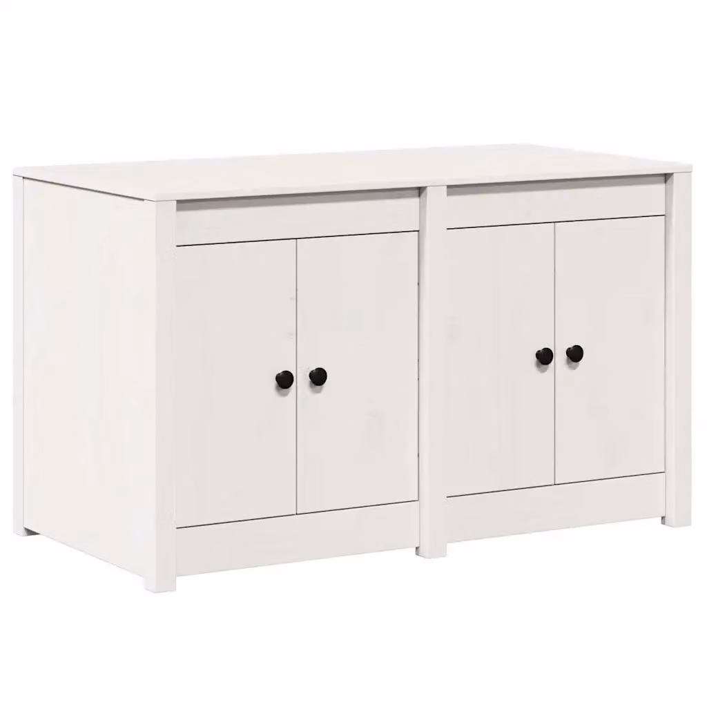 Mobile da cucina vidaXL in legno di pino bianco con ante a battente L/P/H: 106 x 55 x 64 cm – 2