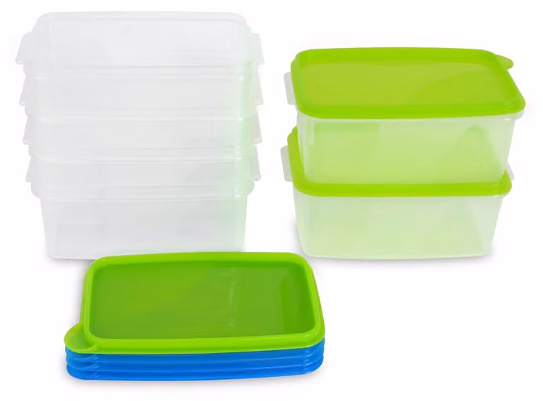 Omgoods - Set di 6 contenitori per il congelatore, capacità 0,75 L, con coperchio