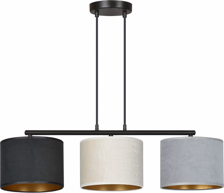 Lampadario Emibig 3xE27 60W HILDE 3 BL MIX 1055/3