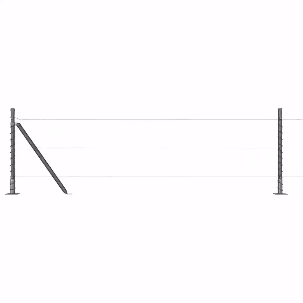 Set di 52 pali per recinzione vidaXL con base in cemento, Grigio, L/P/H: 3,2 x 3,2 x 70 cm – 2