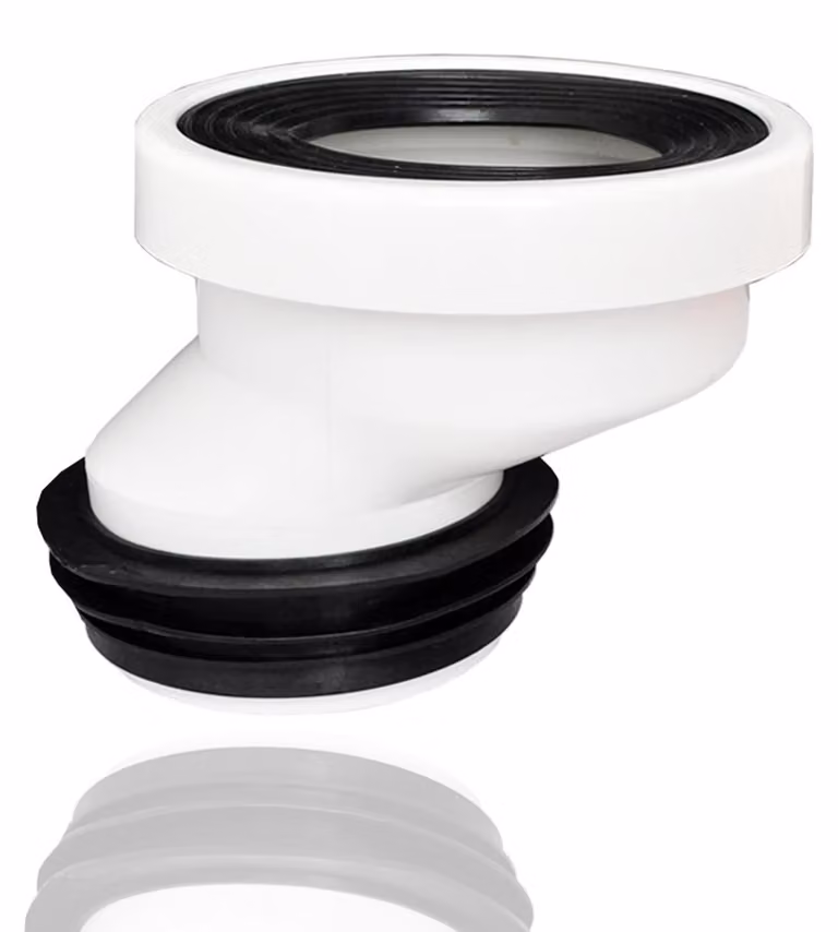 Raccordo di scarico eccentrico per WC con design rigido