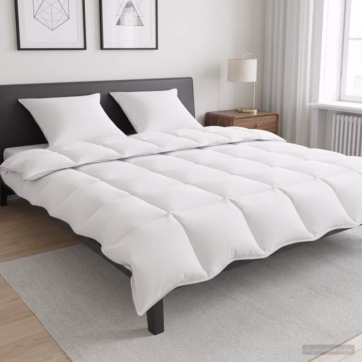 vidaXL Piumone Invernale in Bambù Bianco L: 260 cm x P: 240 cm