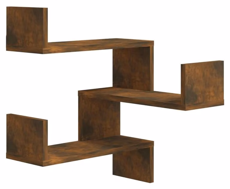 Mensole a giorno in legno di faggio, design moderno