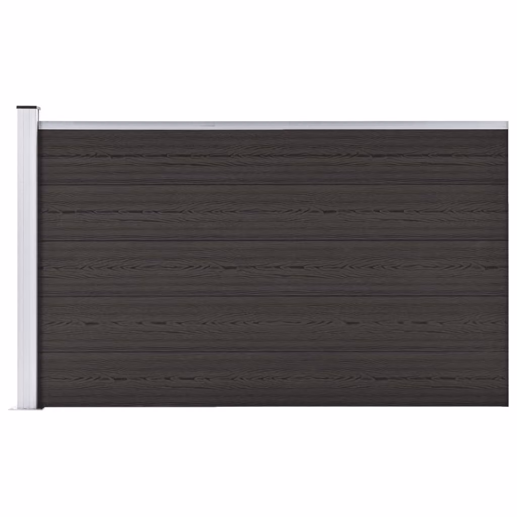 Maison Exclusive - Elemento di recinzione WPC 175x105 cm nero