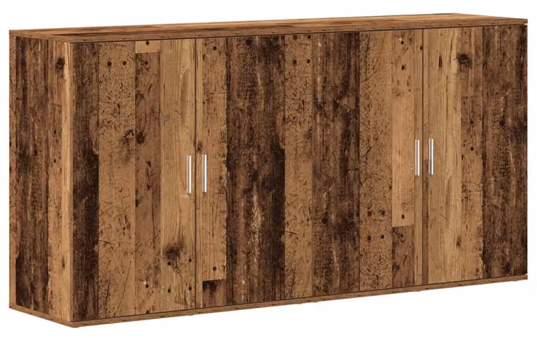 Credenza 2 pcs Legno vecchio 79 x 38 x 80 cm Legno multistrato