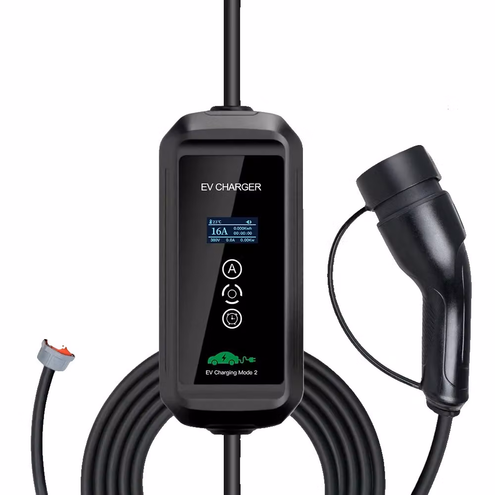 Caricabatterie per auto, con opzioni di corrente regolabili, grado di protezione IP robusto, tipo 2, 16A, 11kW