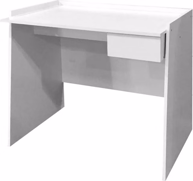 Scrivania da ufficio GIORDANOSHOP in MDF bianco con piano rettangolare L: 90 cm, P: 60 cm, H: 80 cm