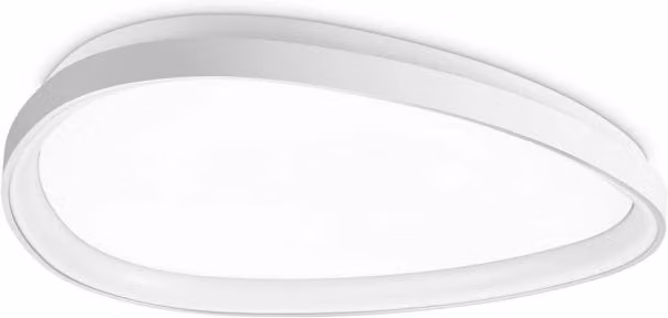Plafoniera Moderna Ideal Lux Gemini in Metallo Bianco con LED Integrato Dimmabile 27W 3000K IP20