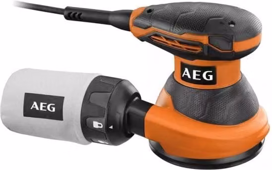 Levigatrice roto-orbitale AEG EX 125 ES da 300W arancione – 1