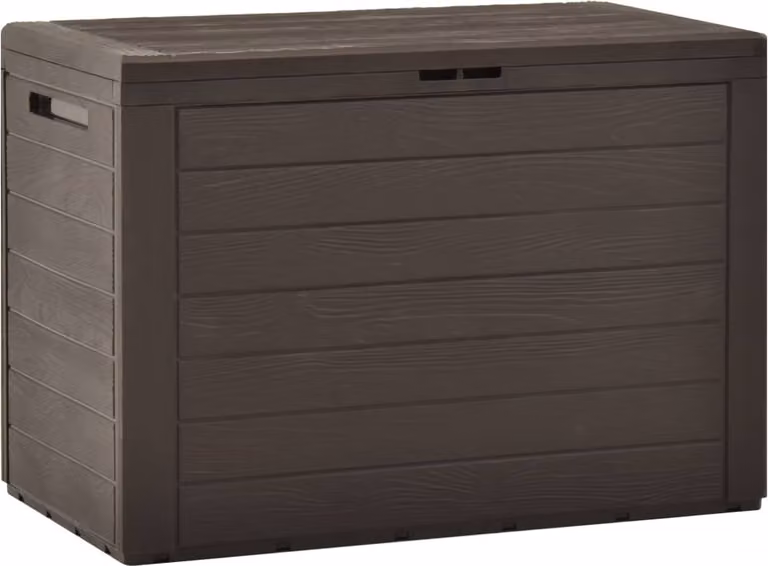 The Living Store box da giardino marrone 78x44x55 cm