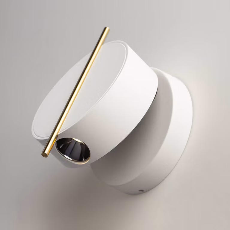 Maytoni Applique da parete a LED Nuance, Bianco / Opale, Soggiorno / Sala da pranzo, Alluminio, Moderno, Applique a LED