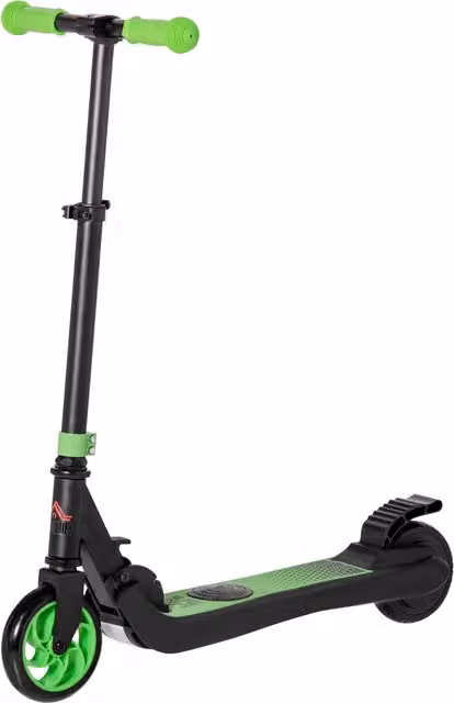 Monopattino Elettrico Pieghevole HOMCOM per Bambini con Altezza Regolabile, Nero e Verde, L/P/H: 71 x 36.5 x 75-80 cm – 1