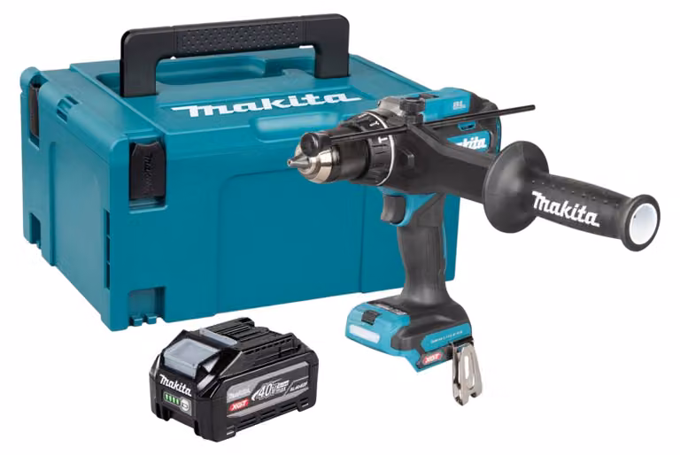 Trapano avvitatore a percussione a batteria Makita HP 003 GU101 40 V max. 180 Nm Brushless + 1x batteria da 4,0 Ah + Makpac - senza caricabatterie