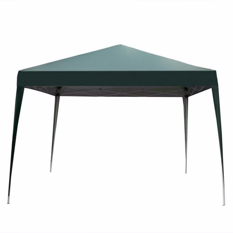Gazebo da esterno 3x3 metri, con struttura regolabile in altezza, impermeabile, dotato di 4 pannelli laterali, colore verde