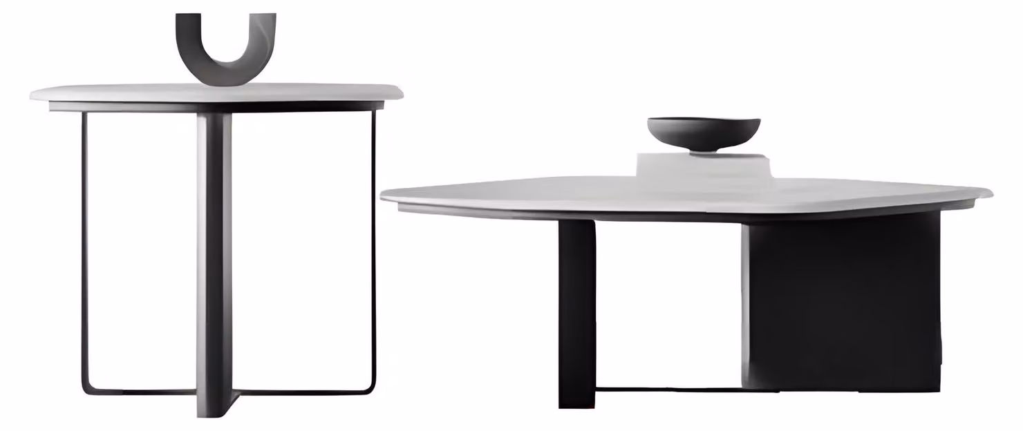 Set elegante di tavolini da salotto, moderni, per divano