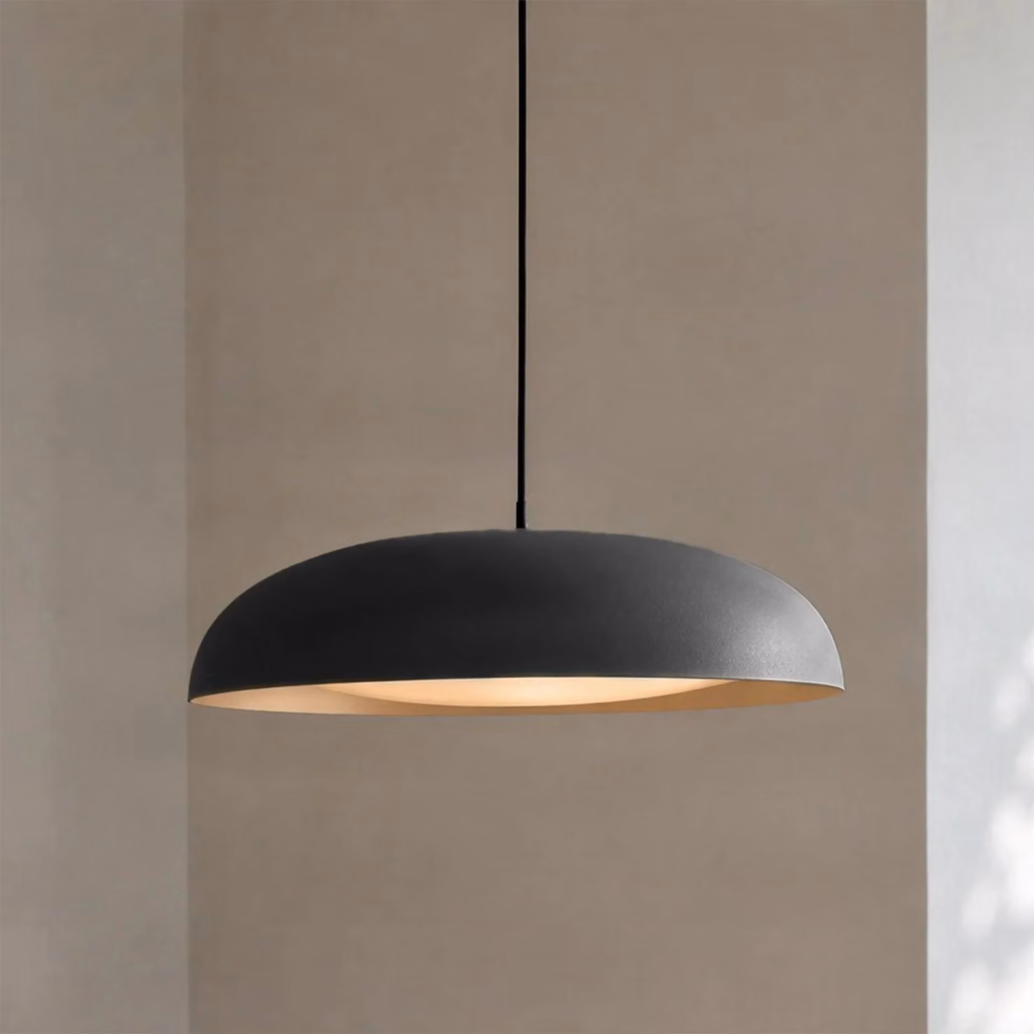 Lampada a sospensione Florie Lindby, Nero, Soggiorno / Sala da pranzo, Metallo, Moderno, Lampada a sospensione