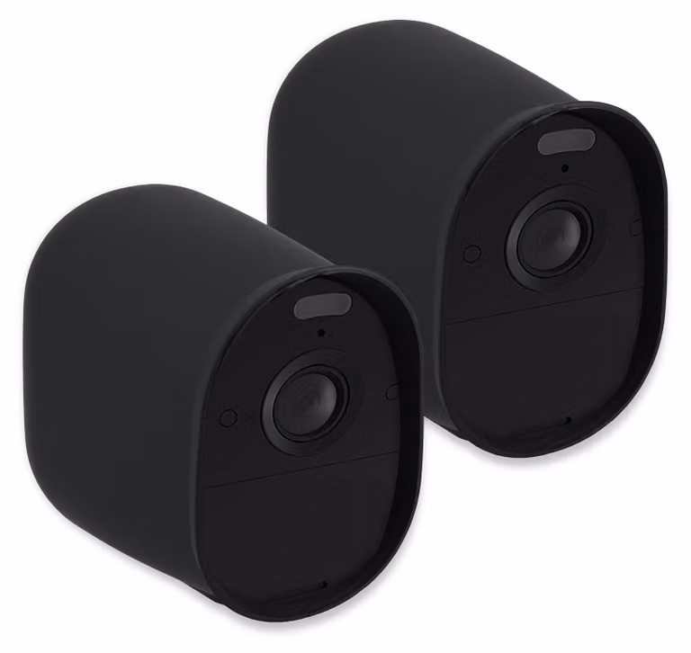 kwmobile 2x Custodia protettiva per Arlo Essential Spotlight (1a gen. / VMC2030) - Custodia in silicone per telecamera di sorveglianza - Copertura parasole - Telecamera