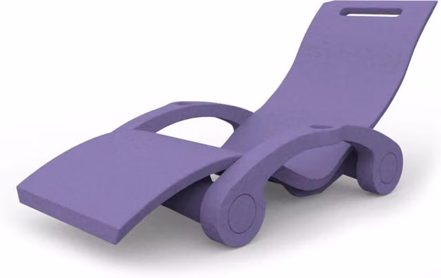 Lettino Chaise Longue Galleggiante da Esterno Giardino Arkema Serendipity Viola