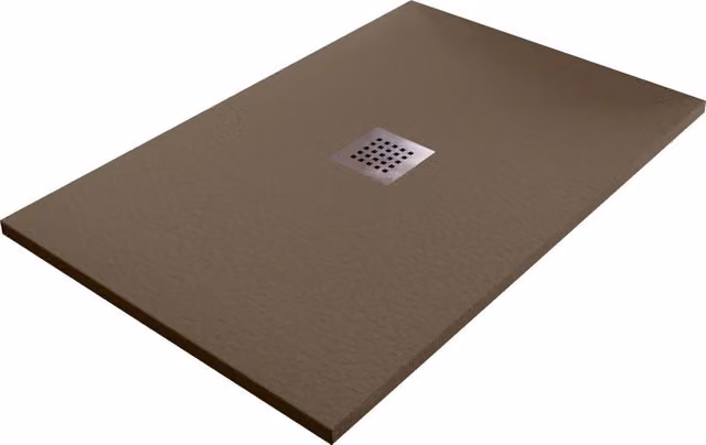 Piatto Doccia in Pietra 80x90 cm Bonussi Ardesia Stone Central Marrone