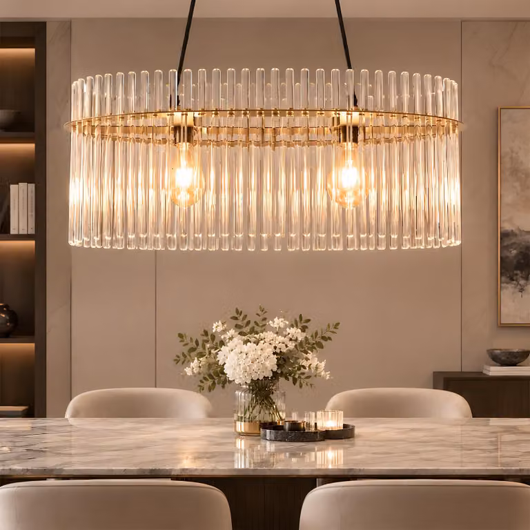 Lampada a sospensione ZMH, 2 luci, attacco E27, oro, vetro ambrato, lampada a sospensione, plafoniera, illuminazione interna per sala da pranzo, soggiorno, cucina, ristorante