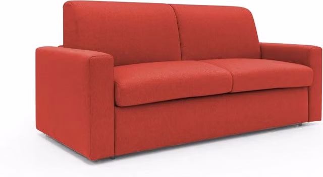 Divani.Store Kansas Divano letto matrimoniale rosso impermeabile L: 212 cm