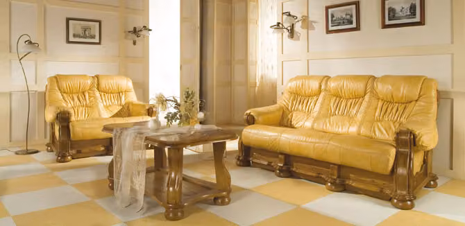 Sofagarnitur 3+1 Sitzer Klassischer Wohnlandschaft Sofas Couchen Polster Italien