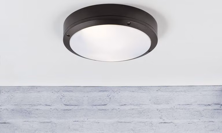 Nordlux lampada da soffitto Desi 22, nero, Ip44, 12W, 77636003