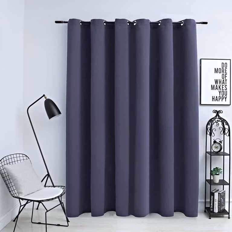vidaXL Tenda Oscurante con Anelli in Metallo Antracite L: 290 cm, H: 245 cm