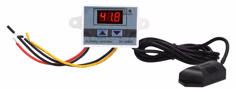 Modulo regolatore digitale dell'umidità, interruttore di comando sensore igrometro LED 0 ~ 99 % rF XHW3005 24 V