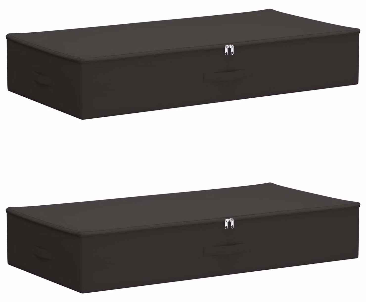 Scatola di Stoccaggio 2 pcs Antracite 100 x 50 x 18 cm