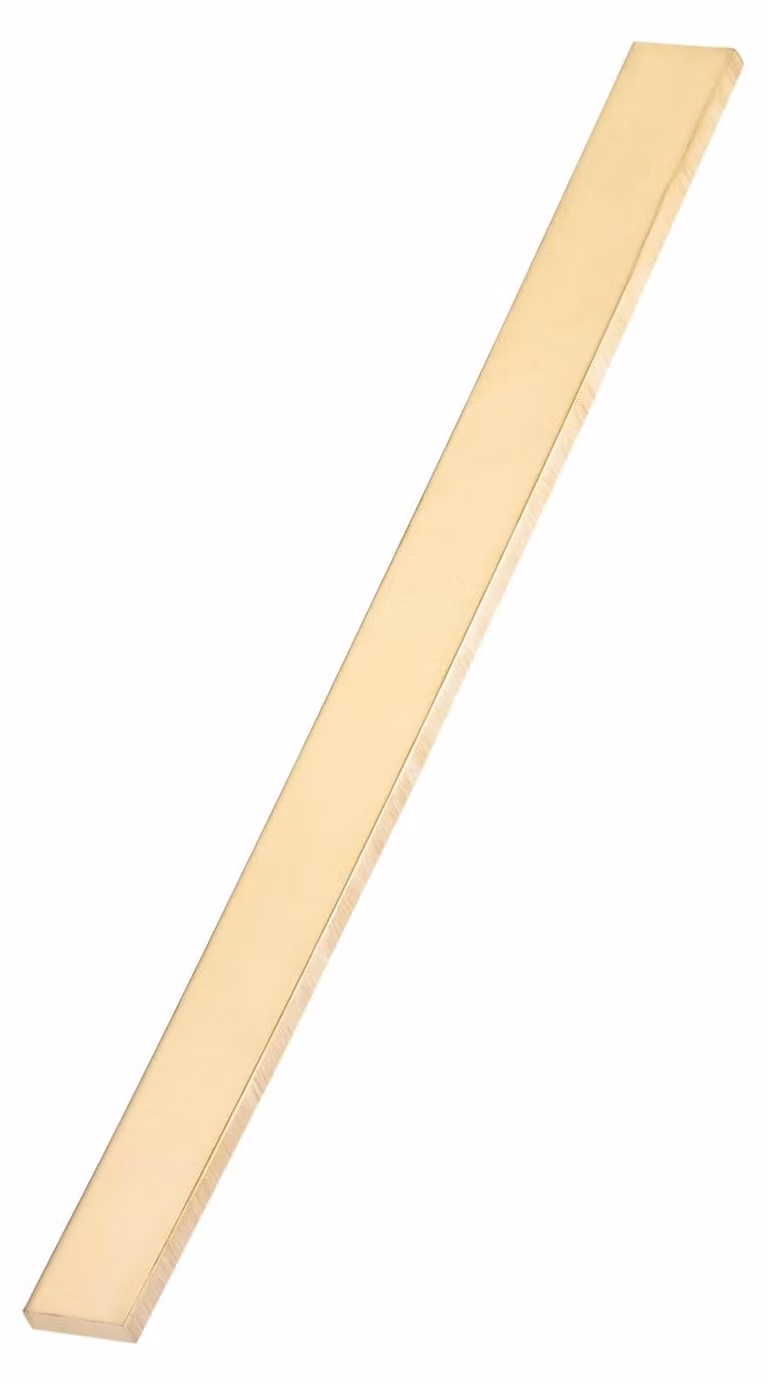 Barra piatta in ottone, 8x20x305 mm, 1 pezzo, realizzata in materiale pieno