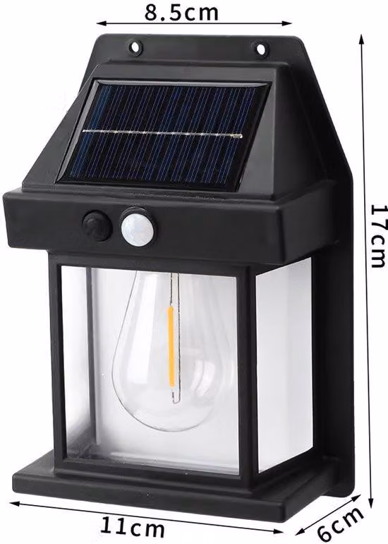 Lampada da esterno a LED con sensore di movimento, illuminazione da giardino, lampione.