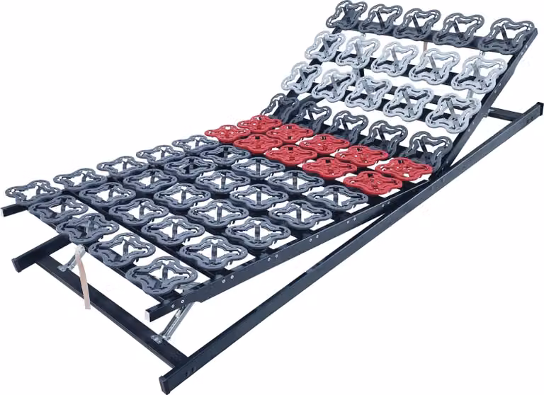 Piastra a doghe 100x200cm TerraMed T-Flex Completamente assemblato regolabile a 5 zone