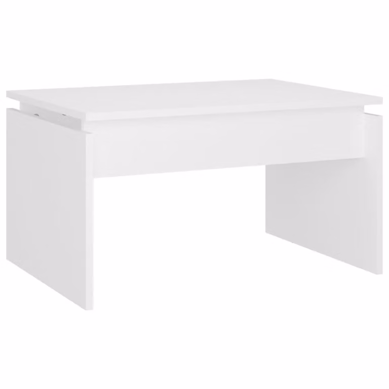 Tavolino da Salotto Bianco 68x50x38 cm Legno Multistrato