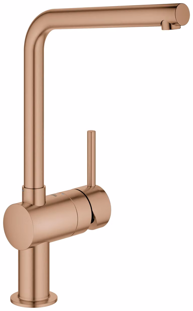 GROHE Minta Mitigeur monocommandé pour évier, saillie 210mm, bec en L, orientable, 31375DL0, 31375DL0