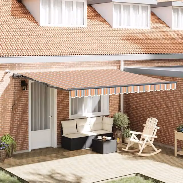 Tenda retrattile Multicolore 400 × 350 cm Poliestere 3330766