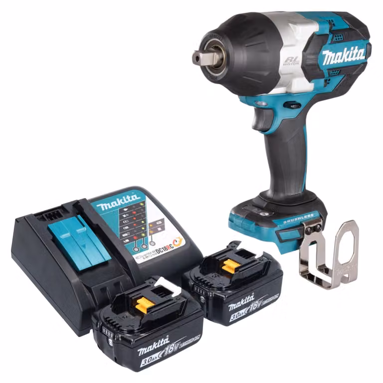 Avvitatore a impulsi a batteria Makita DTW 1004 RF 18 V 1050 Nm 1/2" brushless + 2x batteria ricaricabile 3,0 Ah + caricabatterie