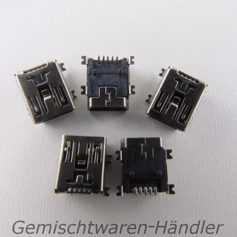 Connettore femmina Mini USB a 5 pin, montaggio superficiale (SMT)