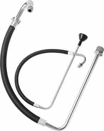 VEVOR Set di tubi flessibili di aspirazione e linee di reflusso in lega di alluminio e gomma nero per spruzzatori di vernice e macchine airless