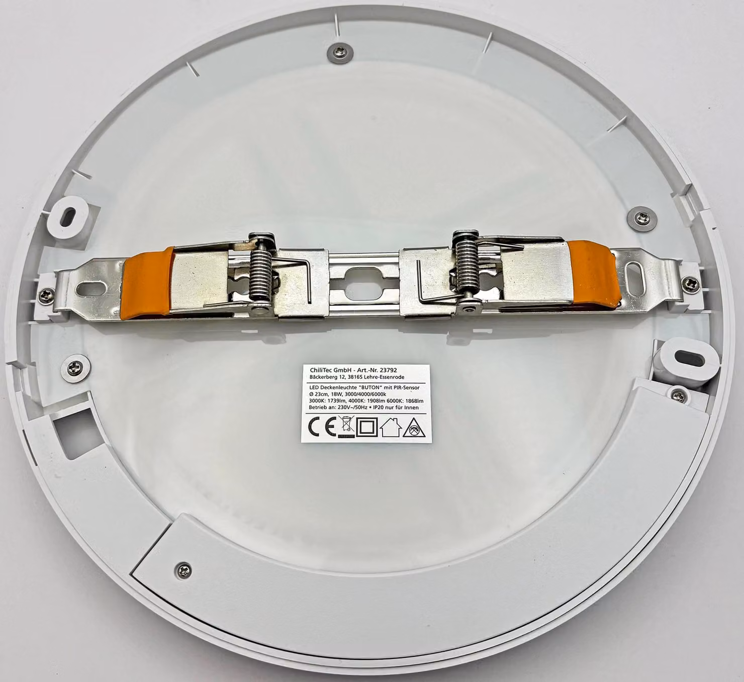 Plafoniera LED BUTON con sensore PIR Ø 23cm 18W 3000/4000/6000k
